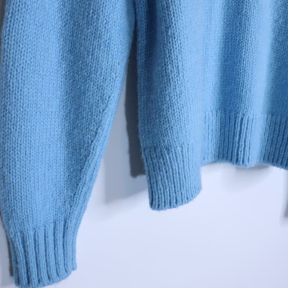 CLOSED Wool Blend Turtleneck Sweater Light Blue Long Sleeve Knit Women's S - Picture 8 of 14